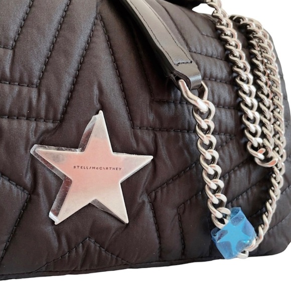 STELLA MCCARTNEY Nylon Shoulder Handbag Black Quilted - Picture 8 of 8